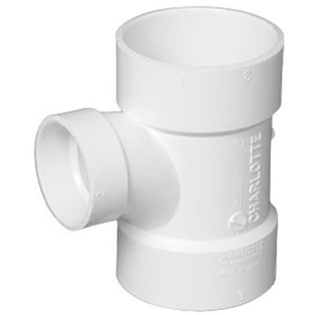 Charlotte Pipe And Foundry Charlotte Pipe Schedule 40 2 in. Hub X 1-1/2 in. D Hub PVC Sanitary Tee 1 pk PVC004010600
